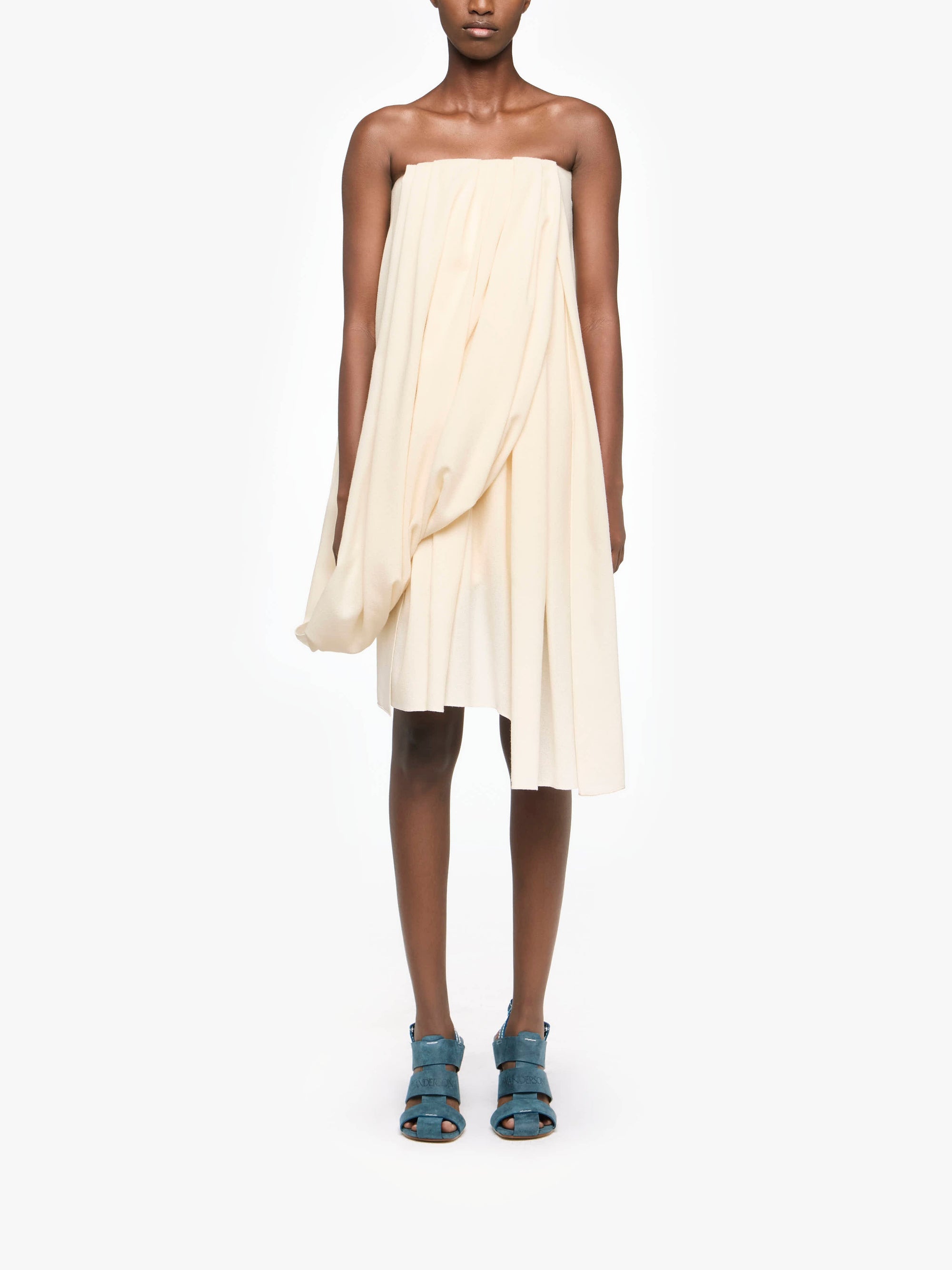 Robe Bustier Drapée - Ivory