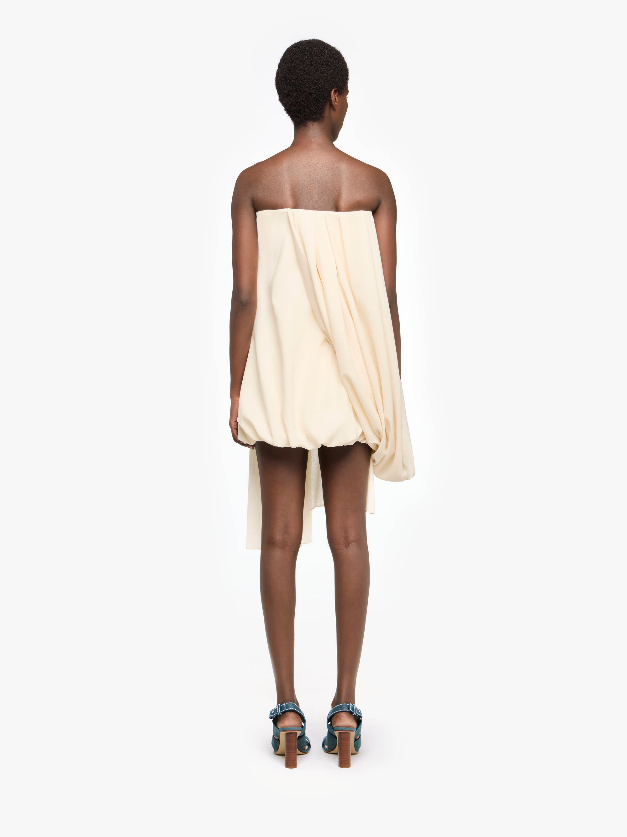 Robe Bustier Drapée - Ivory