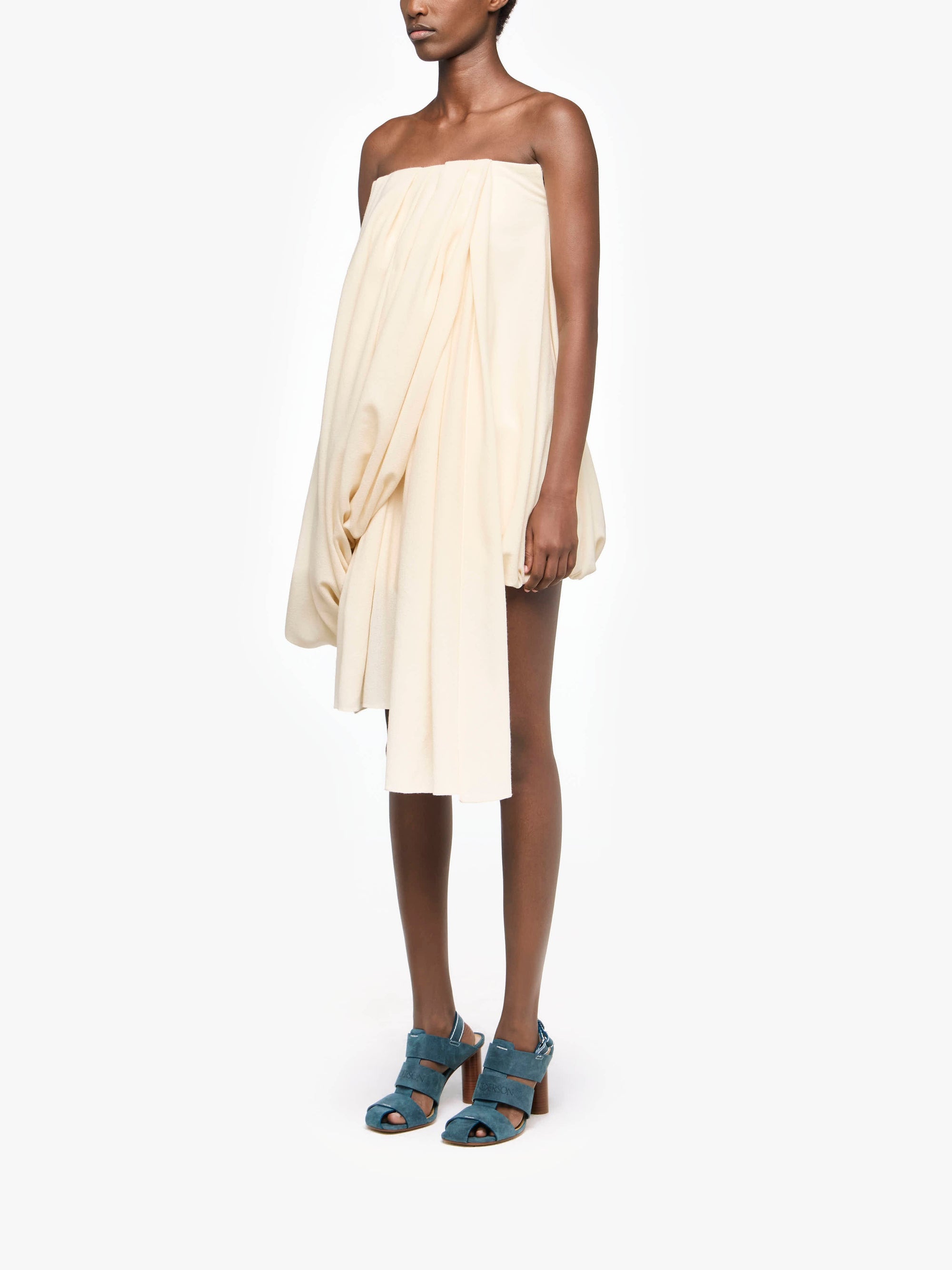 Robe Bustier Drapée - Ivory
