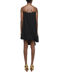 Robe Bustier Drapée - Black