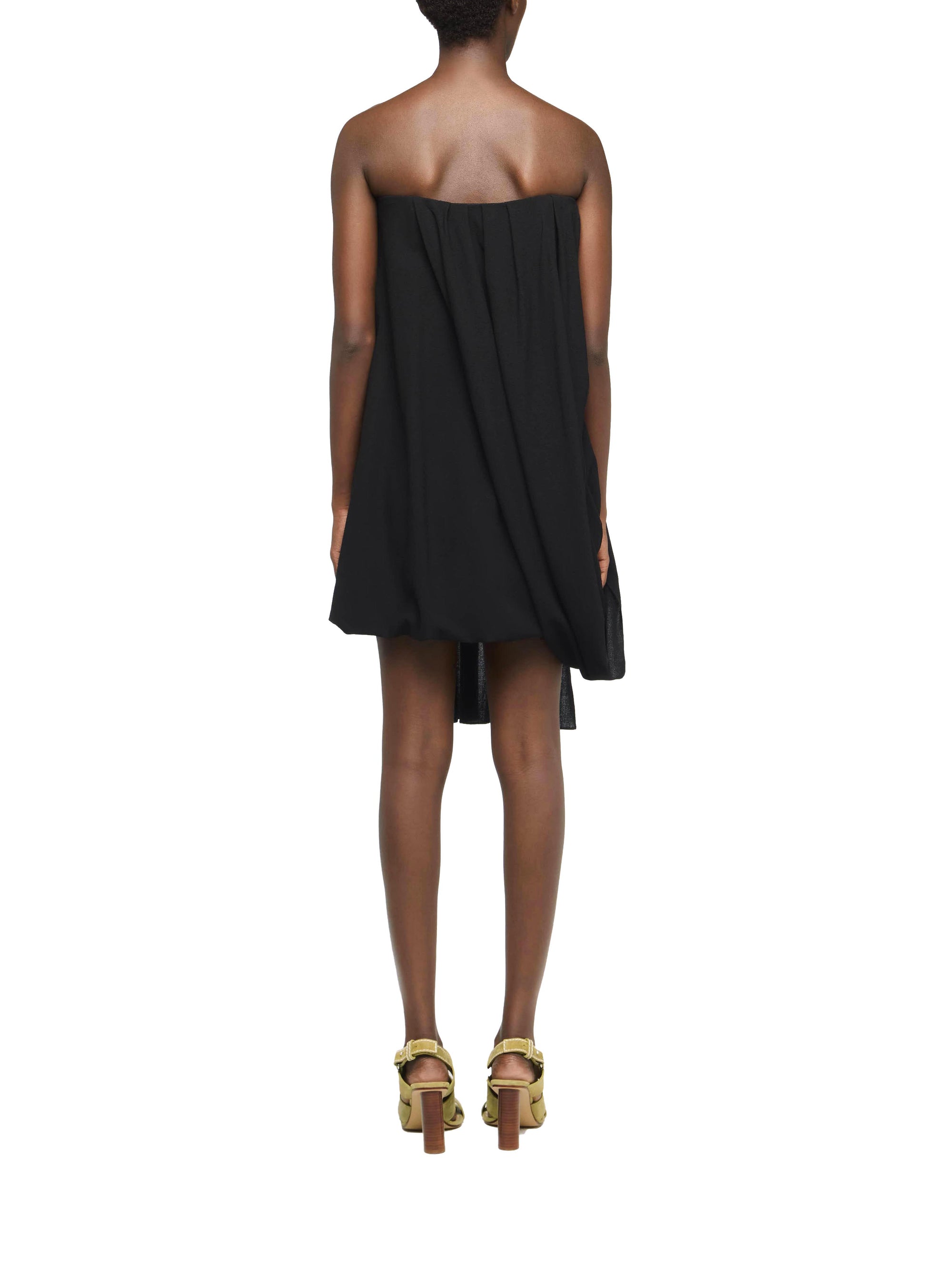 Robe Bustier Drapée - Black