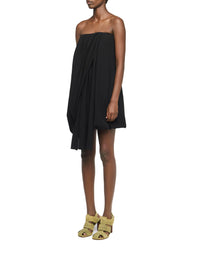 Robe Bustier Drapée - Black