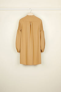 Robe à plastron en dentelle - Sable