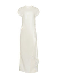 Robe longue en satin - Off White