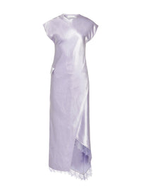 Robe longue en satin - Lilac