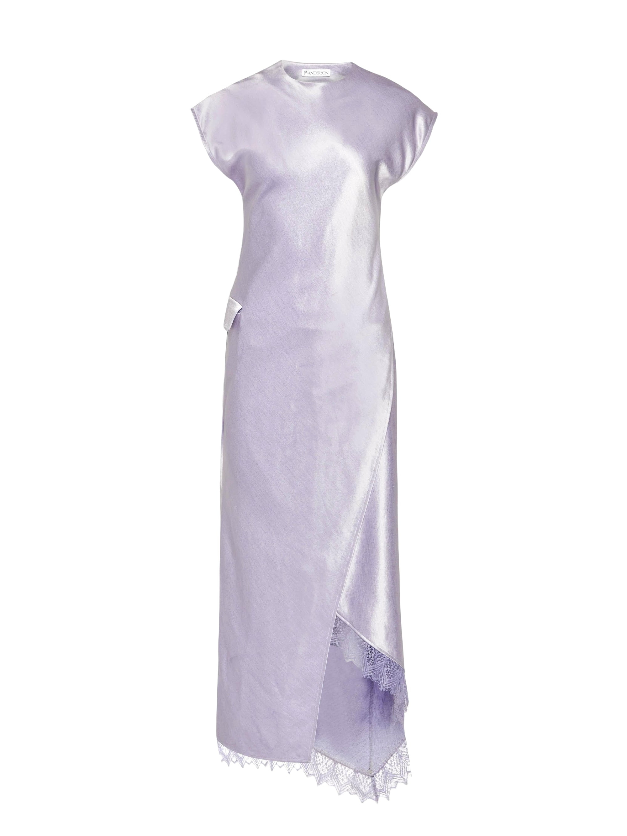 Robe longue en satin - Lilac