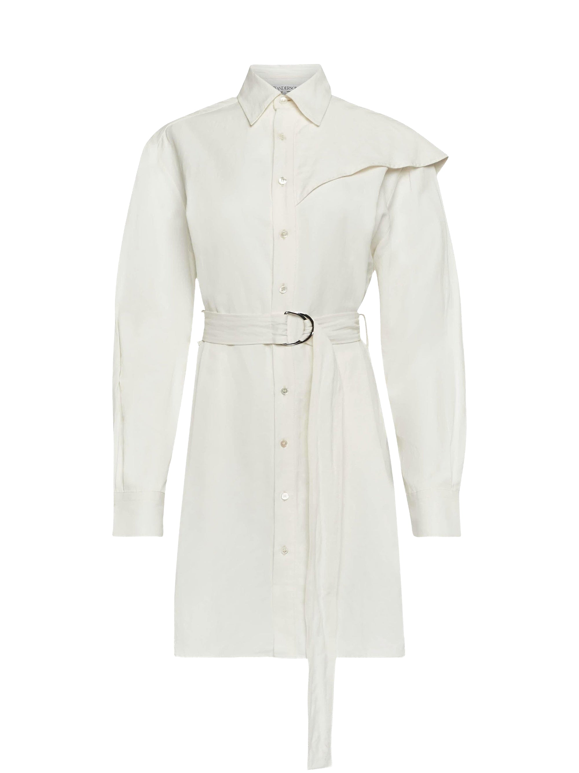 Robe courte drapée - Off White