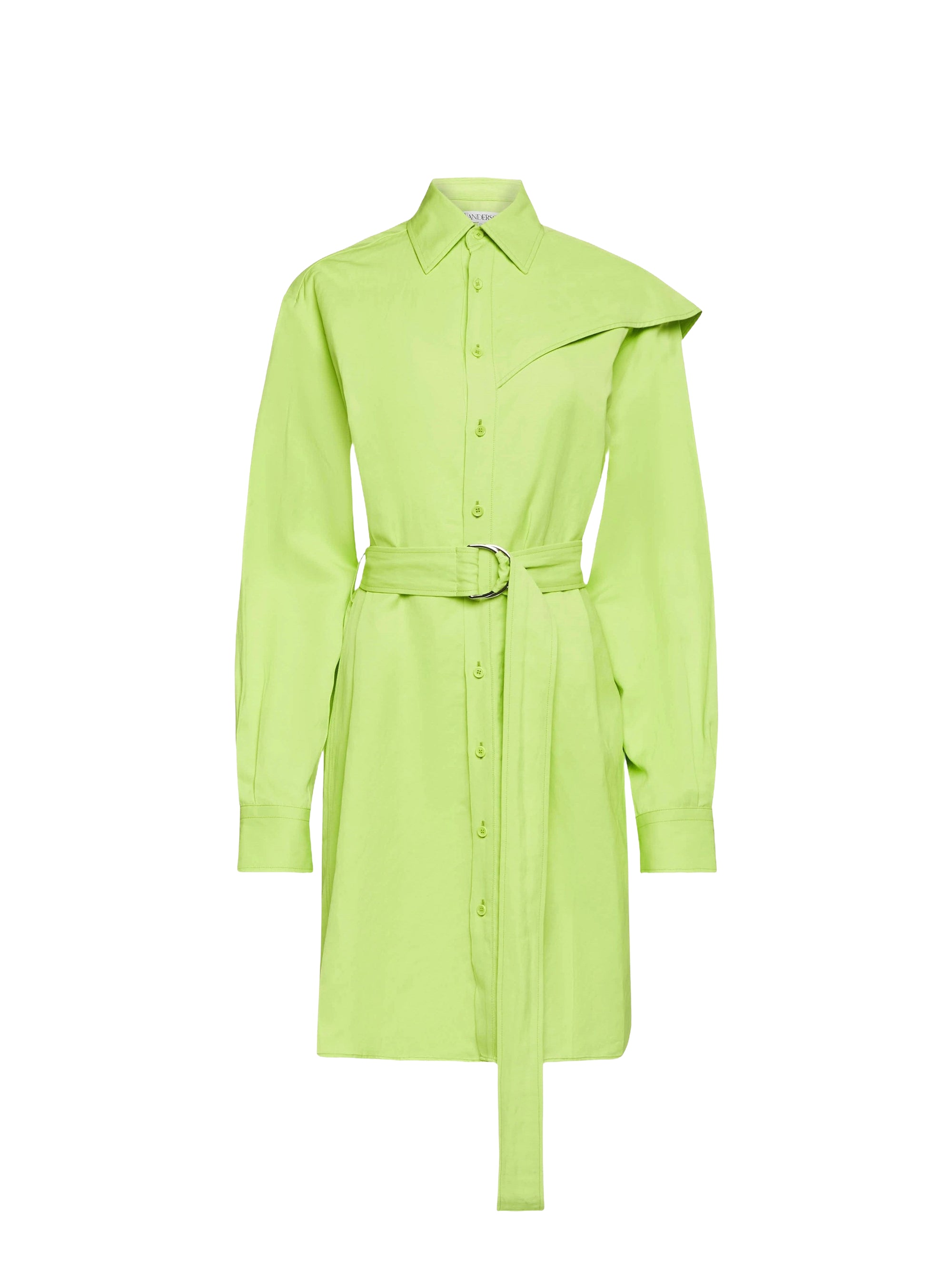 Robe midi drapée - Lime
