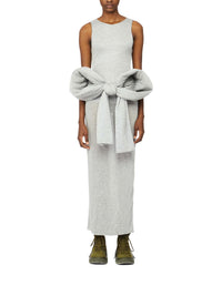 Robe Sans Manches À Noeud Surdimensionné - Light Grey