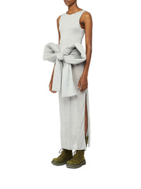 Robe Sans Manches À Noeud Surdimensionné - Light Grey