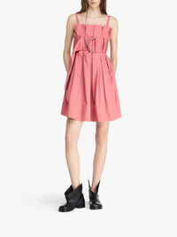 Mini-Robe À Plis Et Anneaux En D - Rose Pink