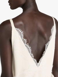 Robe Caraco À Ourlets Rouleés - Ivory