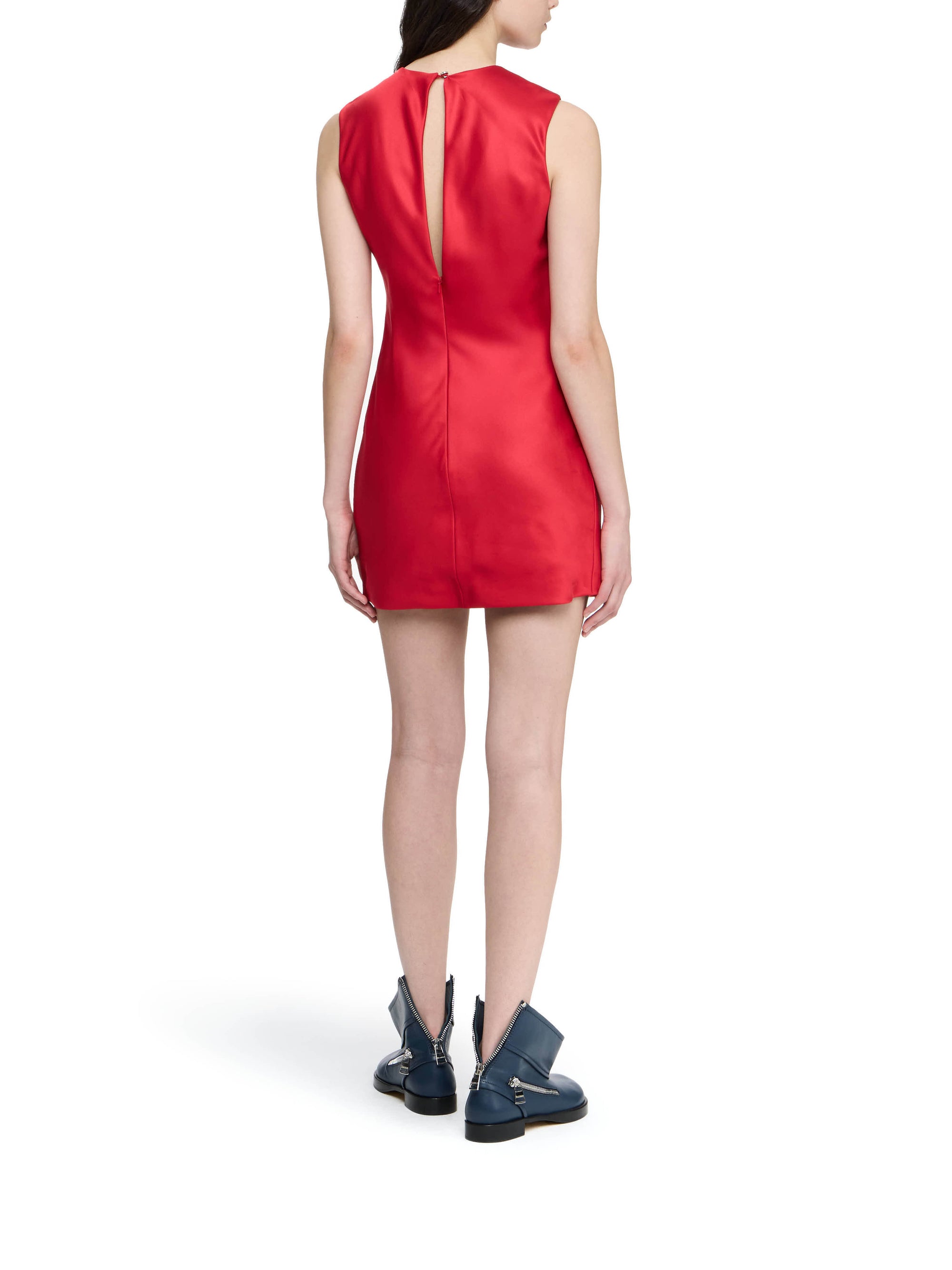 Mini Robe Fuselée - Crimson Red