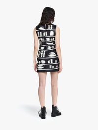 Mini Robe Fuselée - Black/White