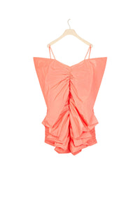 Robe papillon en faille - Mandarine