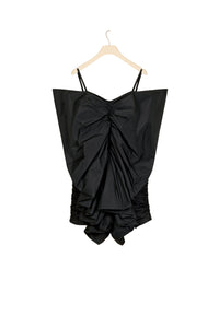 Robe papillon en faille - Noir