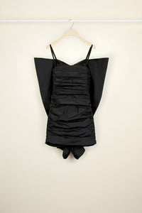Robe papillon en faille - Noir