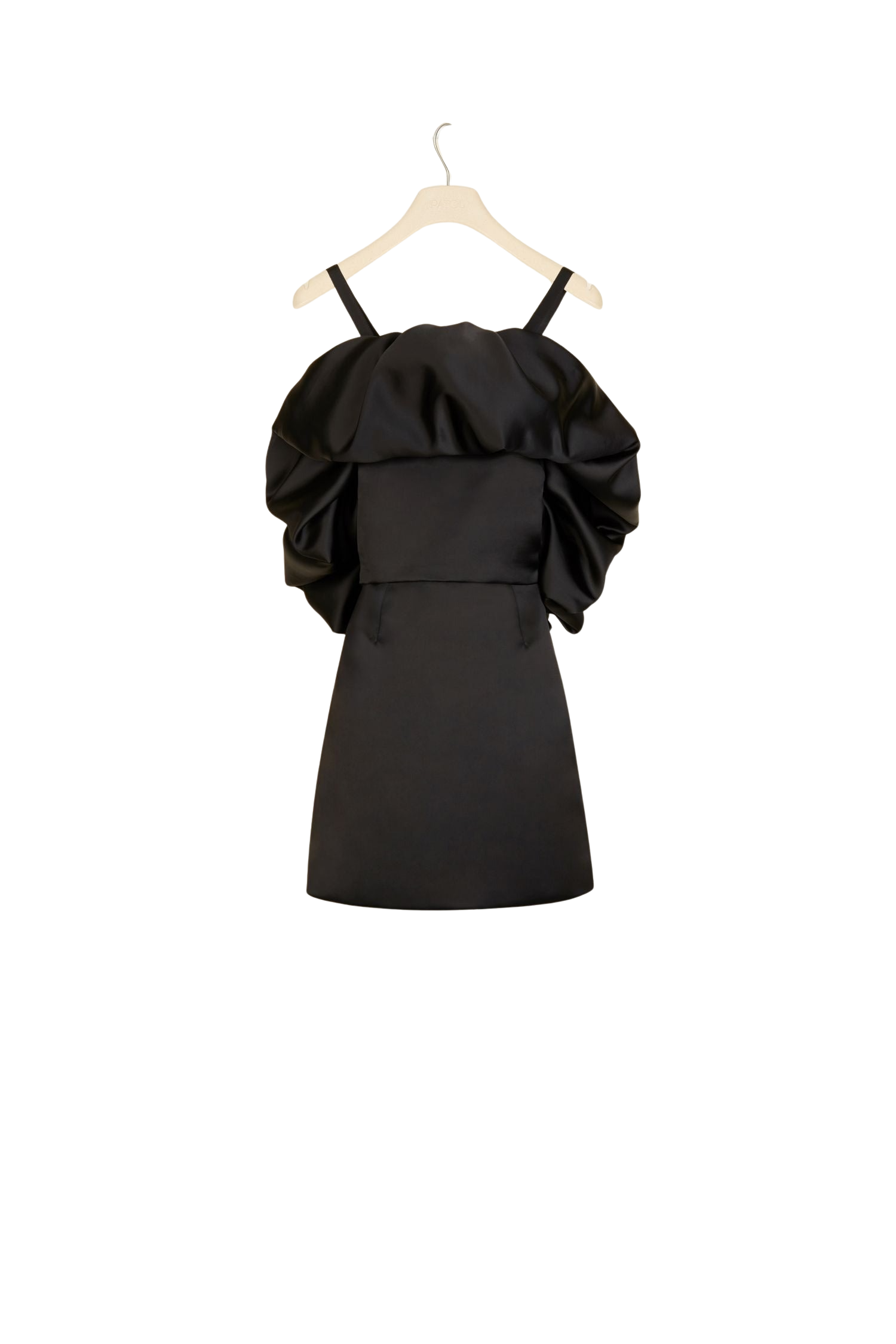 Robe courte à volants - Noir