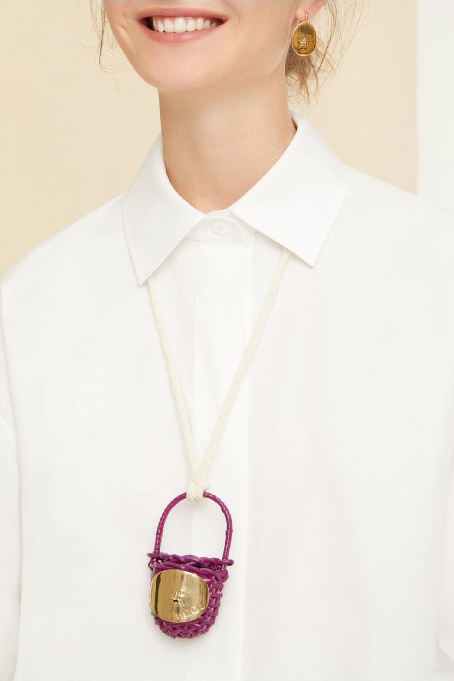 Robe chemise courte en coton - Rosebloom