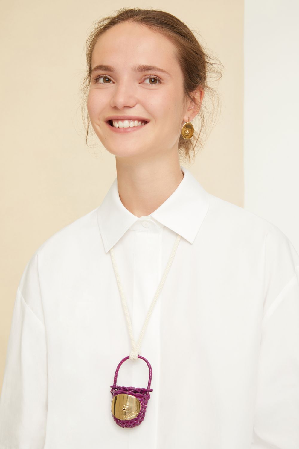 White / Robe Chemise courte en coton bio