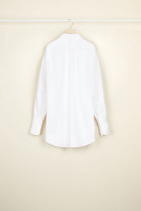 White / Robe Chemise courte en coton bio