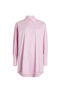 Rosebloom Pink / Robe chemise courte iconique en coton bio