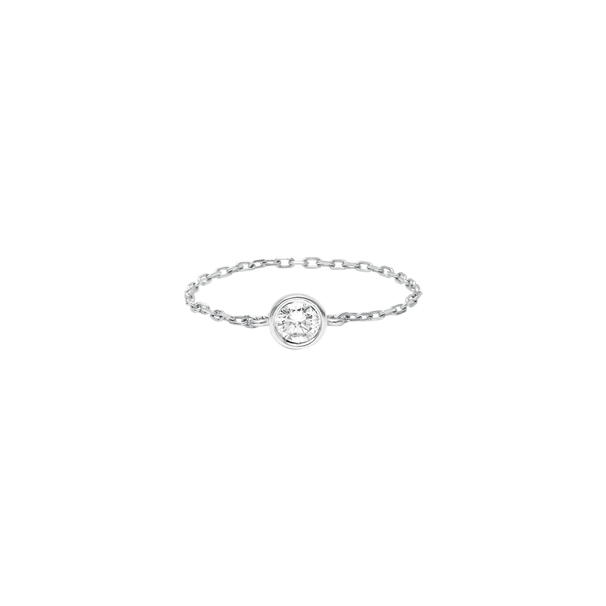 BAGUE  OR BLANC