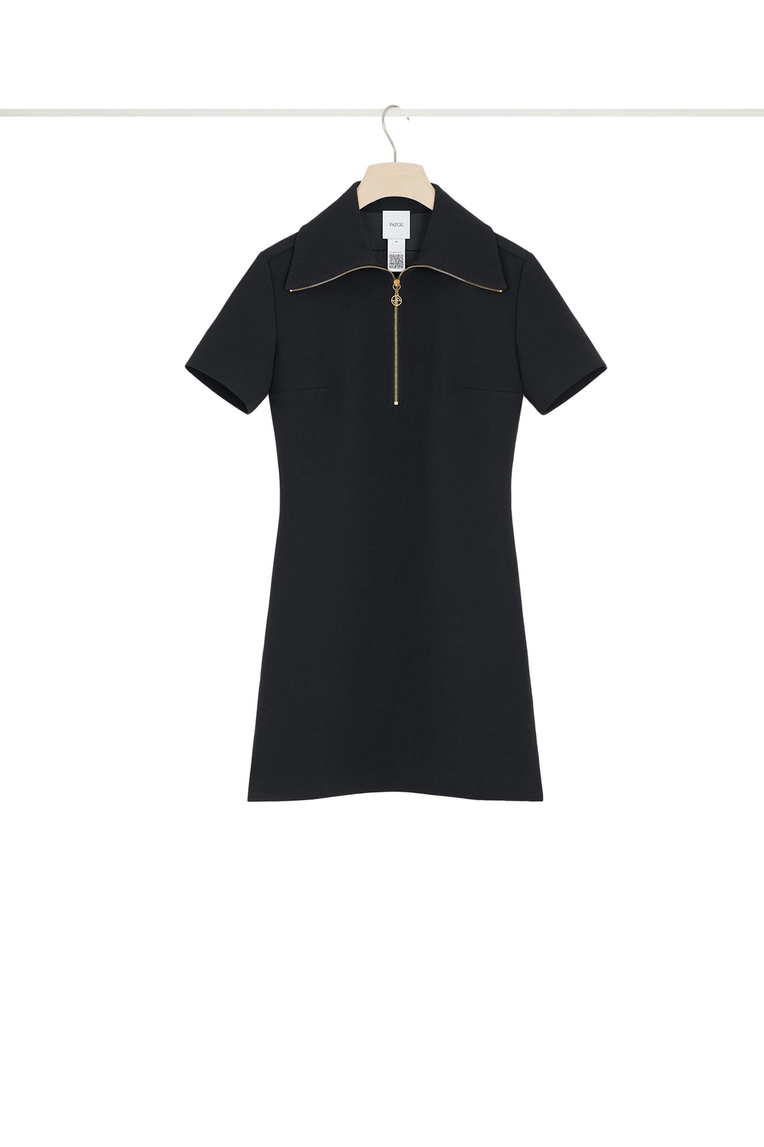 Robe patineuse courte en crêpe technique