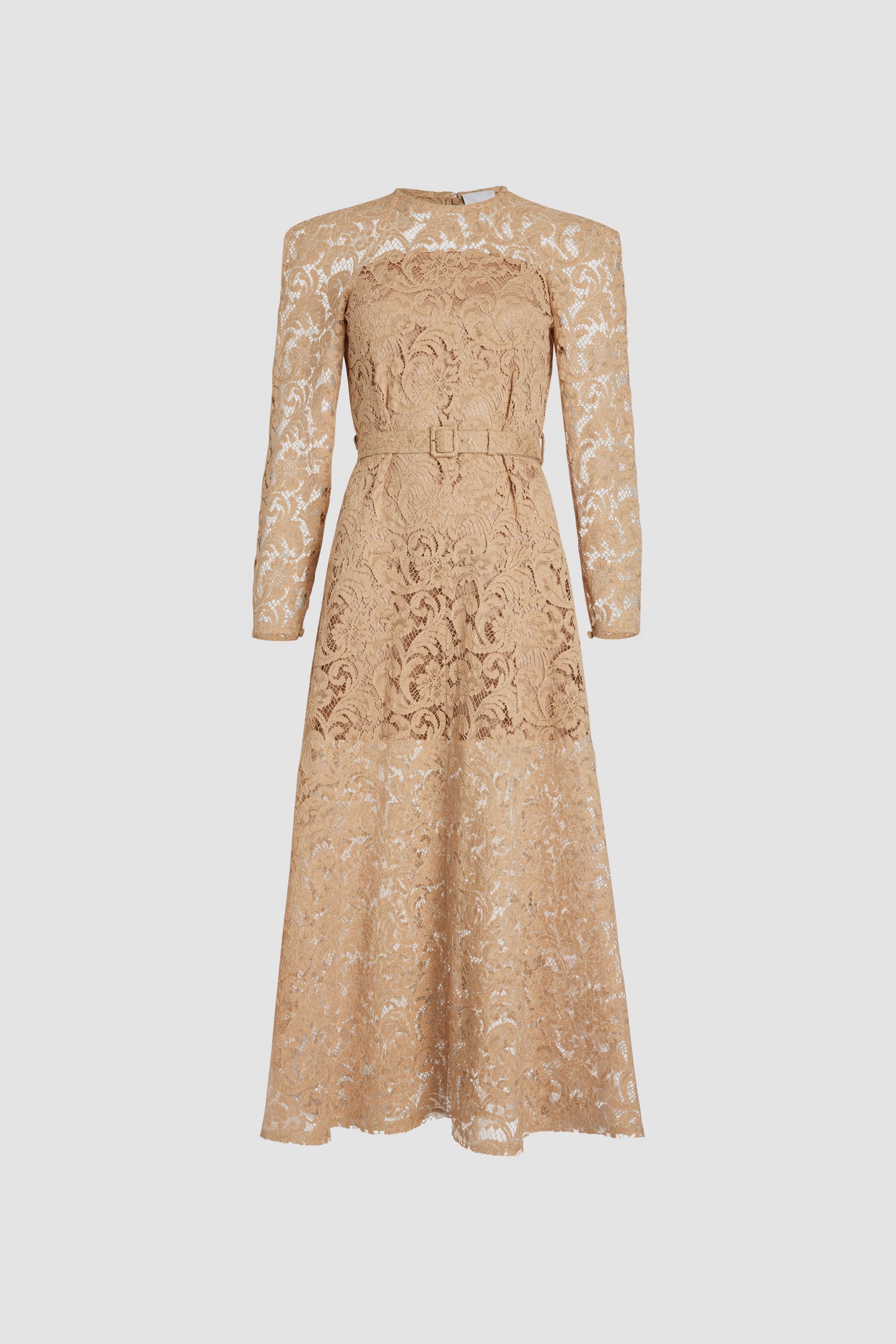 Robe longue en dentelle de coton bio