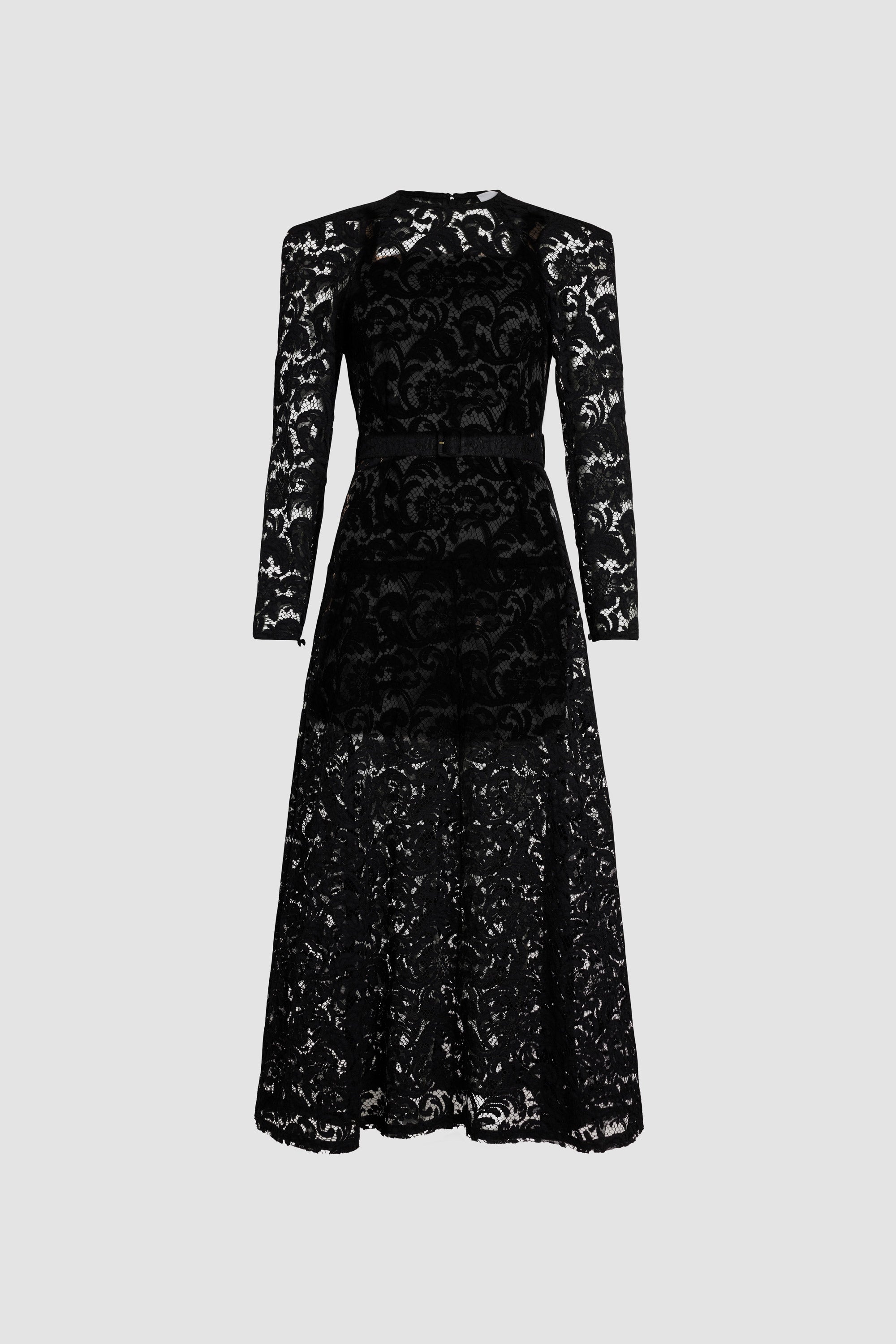 Robe longue en dentelle de coton bio