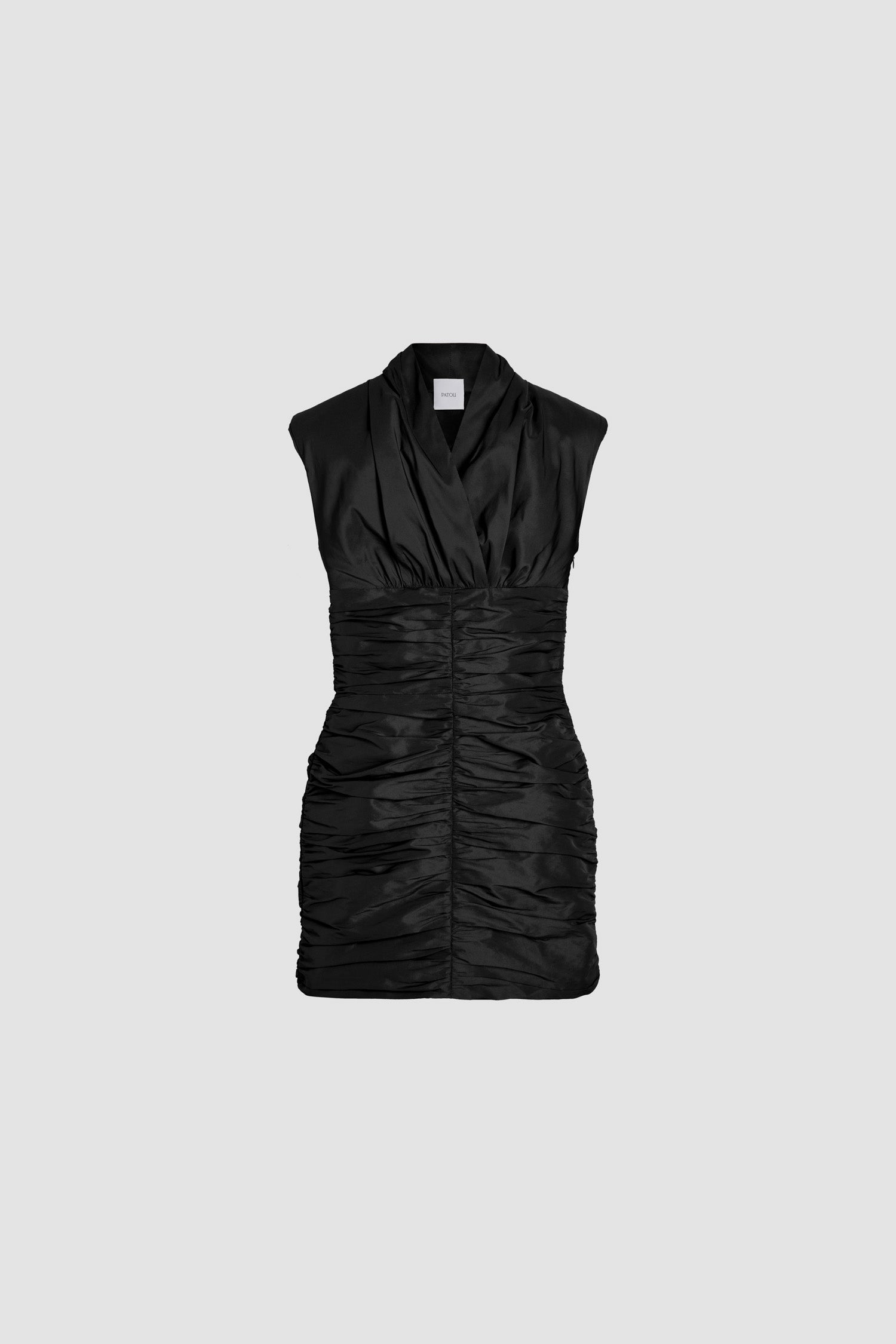 Robe dos nu courte en faille recyclée