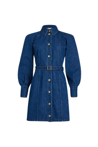 Stonewash / Robe courte en denim bio