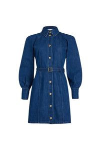 Robe courte en denim - Bleu Délavé