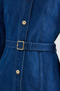 Stonewash / Robe courte en denim bio