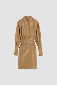 Robe safari en faille recyclée