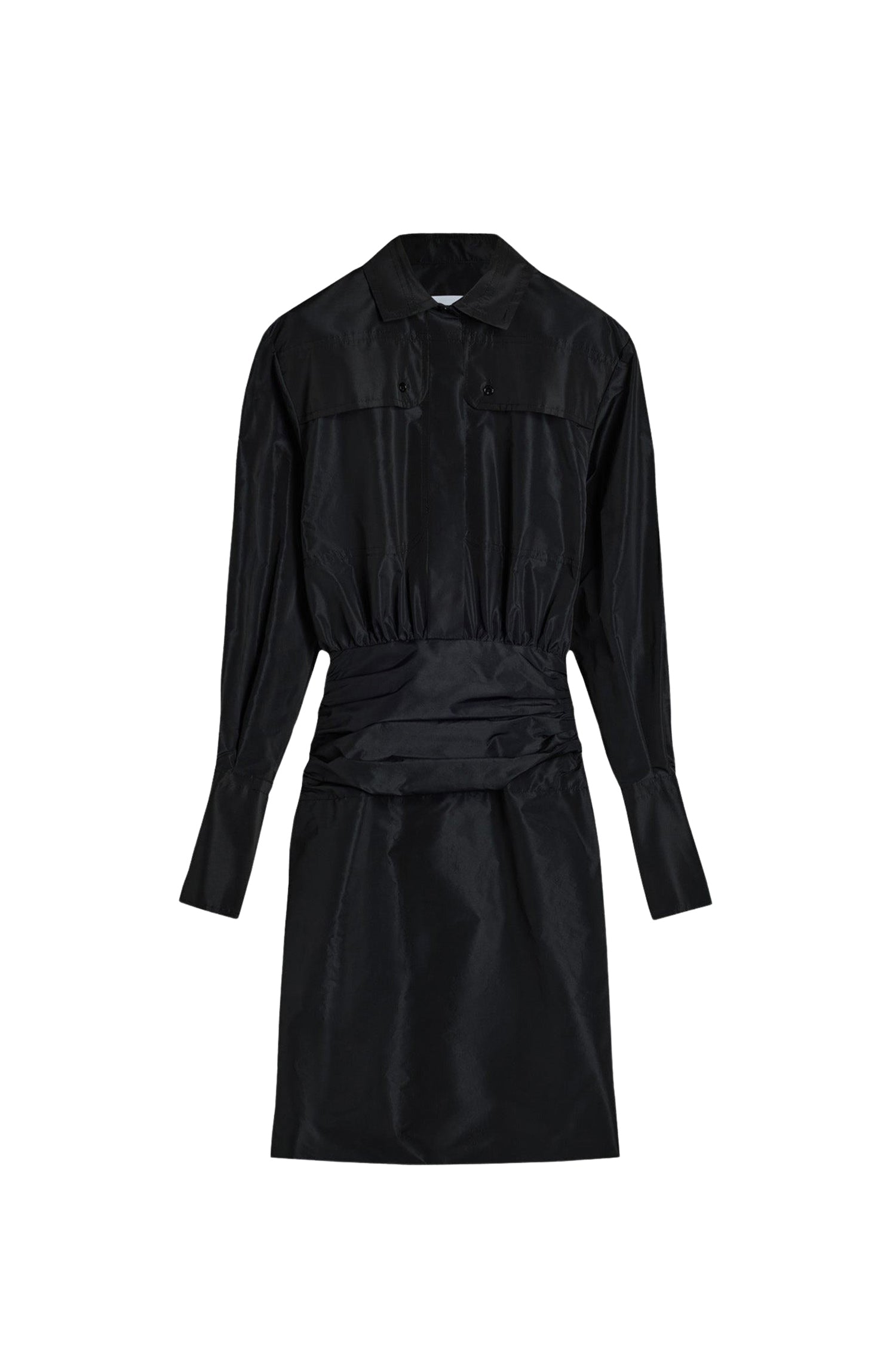 Black / Robe safari en faille recyclée