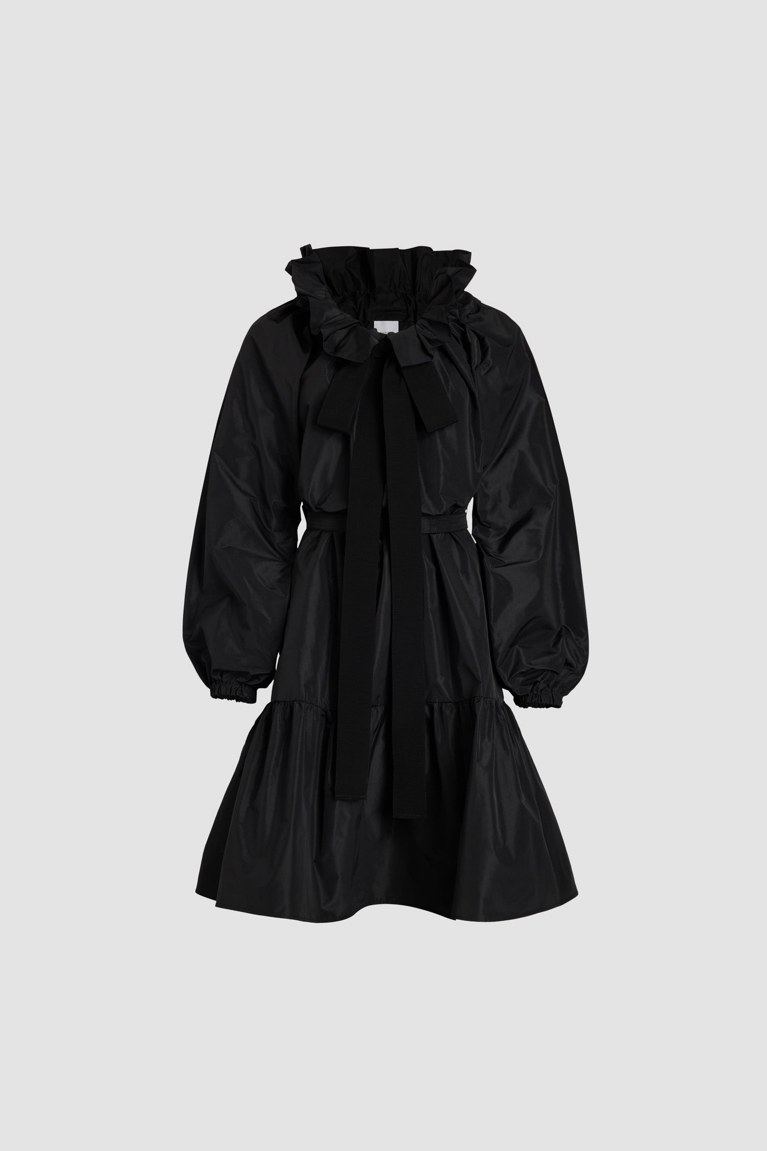 Robe à manches bouffantes en faille recyclée
