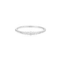 Mix And Match ring in 18K white gold set with diamonds - White