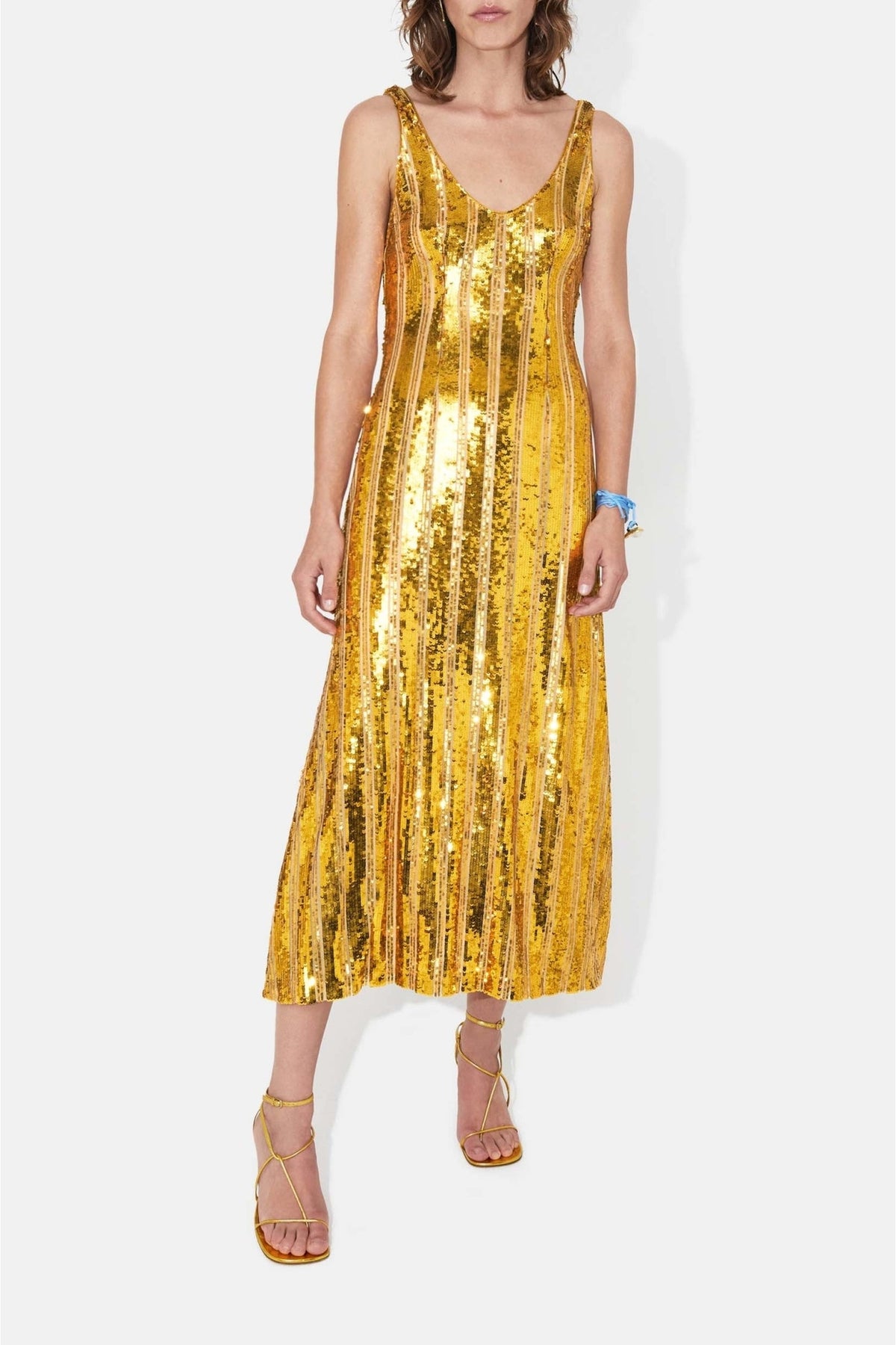 Burnished Valletta Dress -Honeycomb
