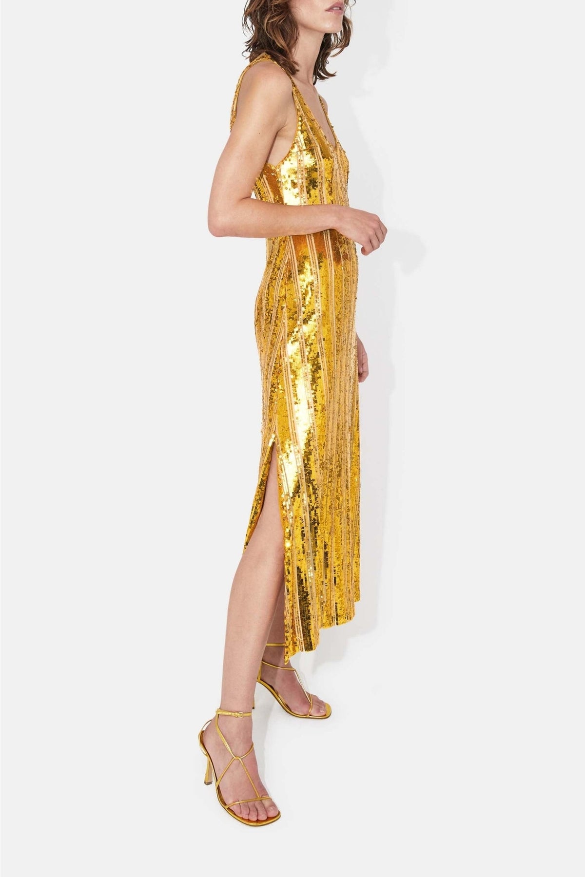 Burnished Valletta Dress -Honeycomb