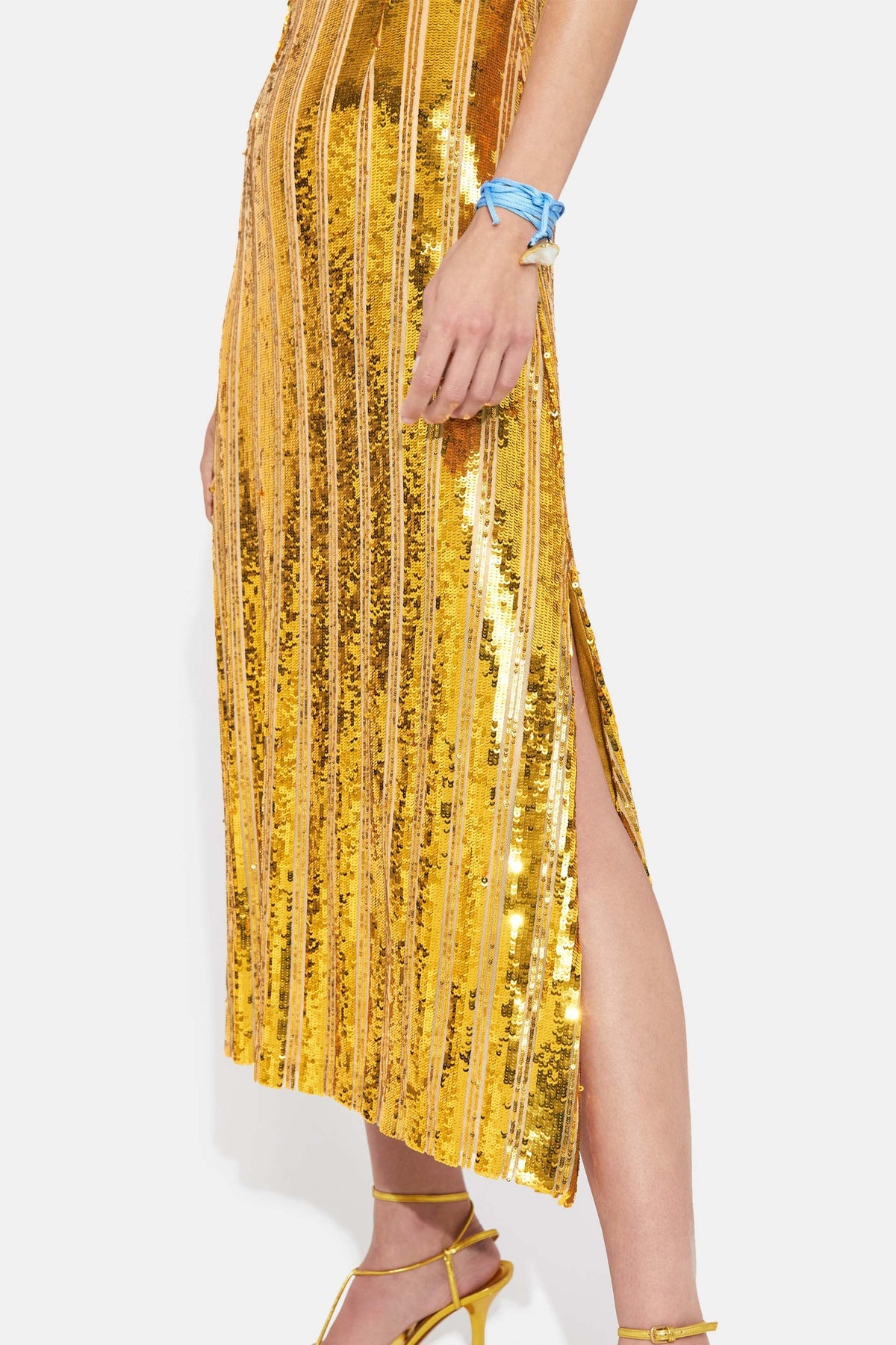Robe midi Valletta à sequins - Honeycomb