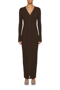 Robe longue Rhea - Chocolate