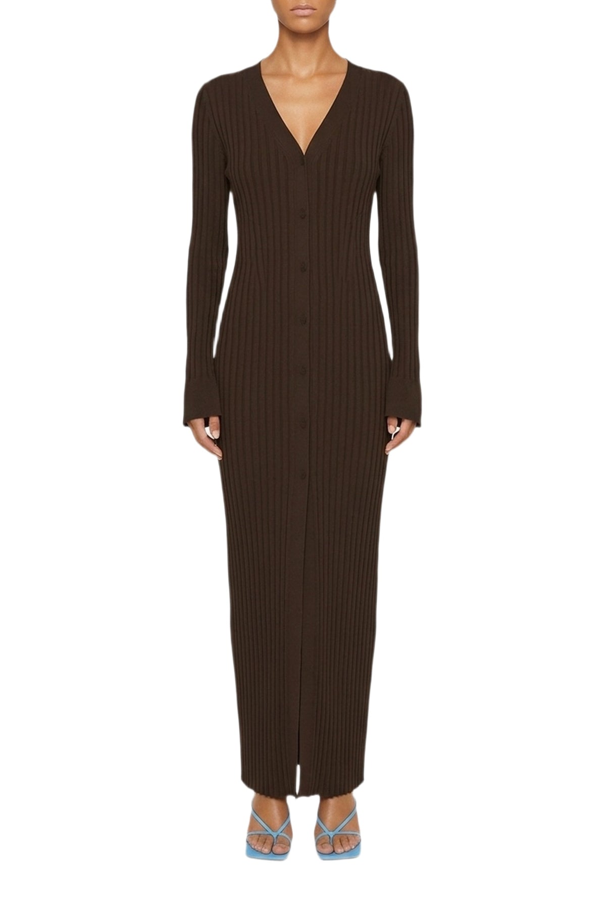 Robe longue Rhea - Chocolate