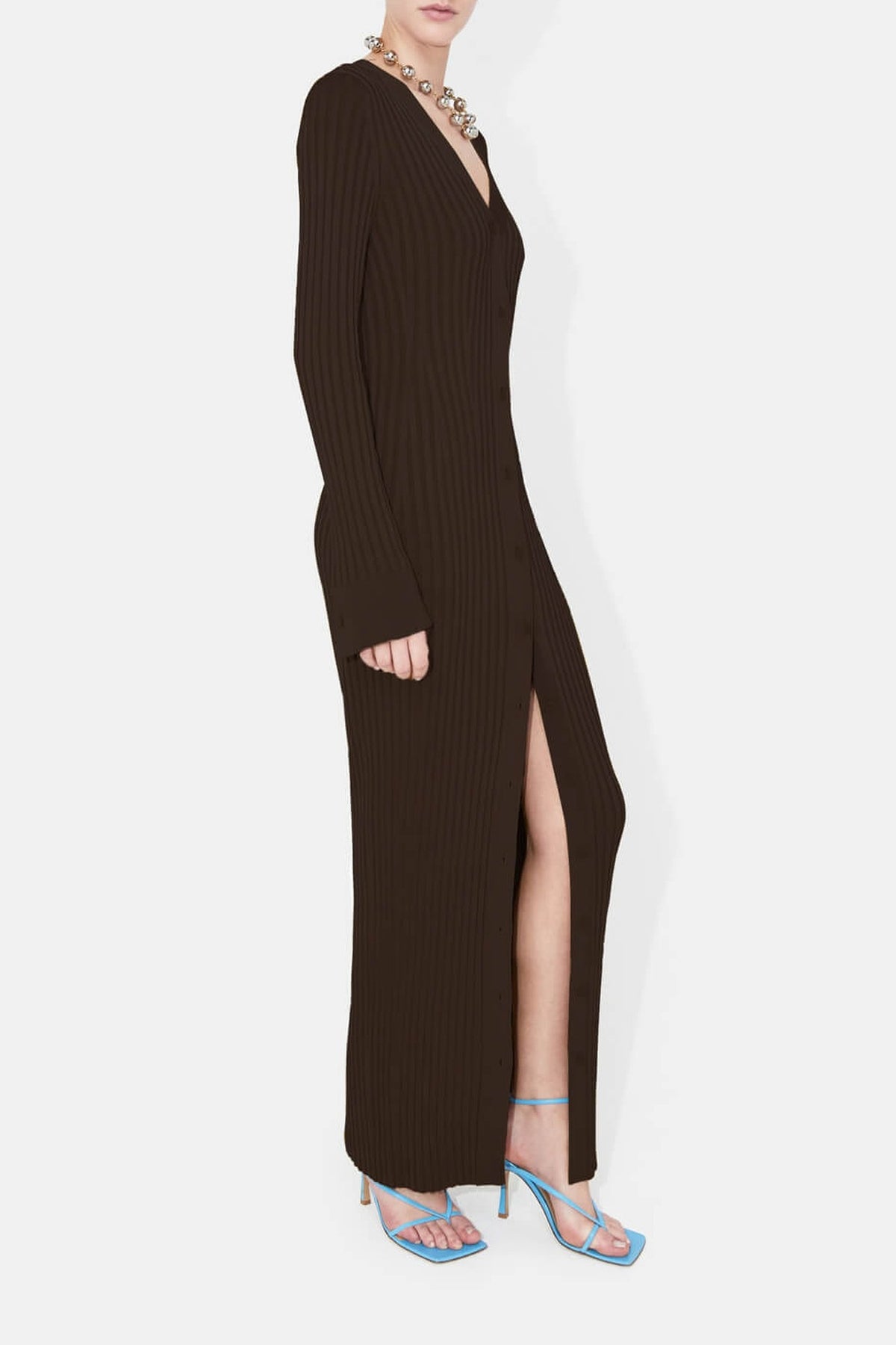 Robe longue Rhea - Chocolate