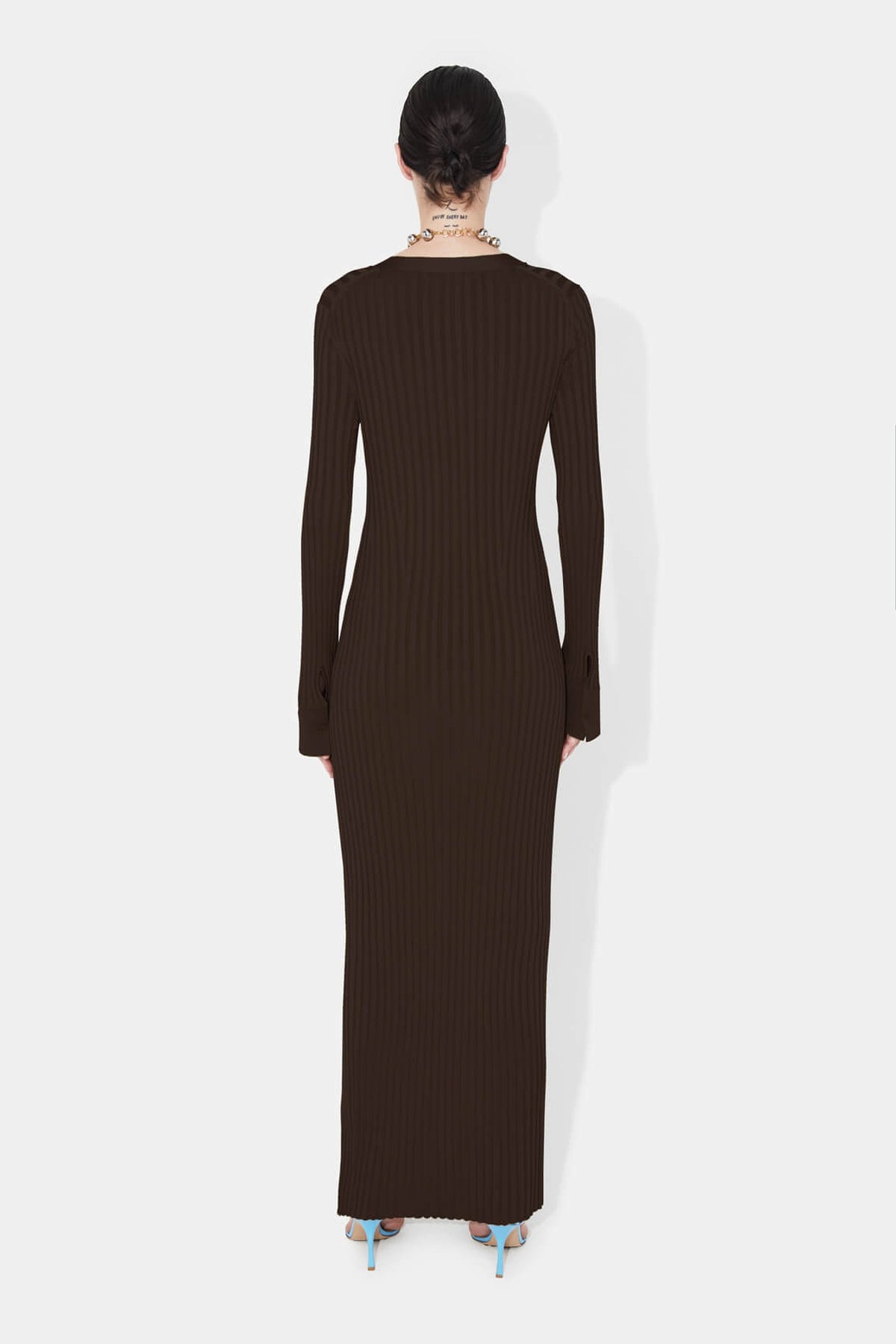 Robe longue Rhea - Chocolate