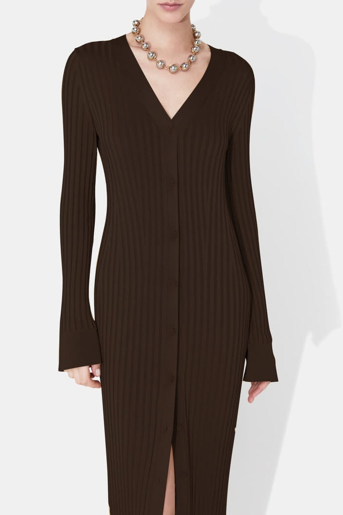 Robe longue Rhea - Chocolate