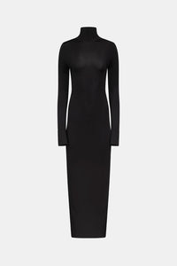 Robe Iris à col monant - Black