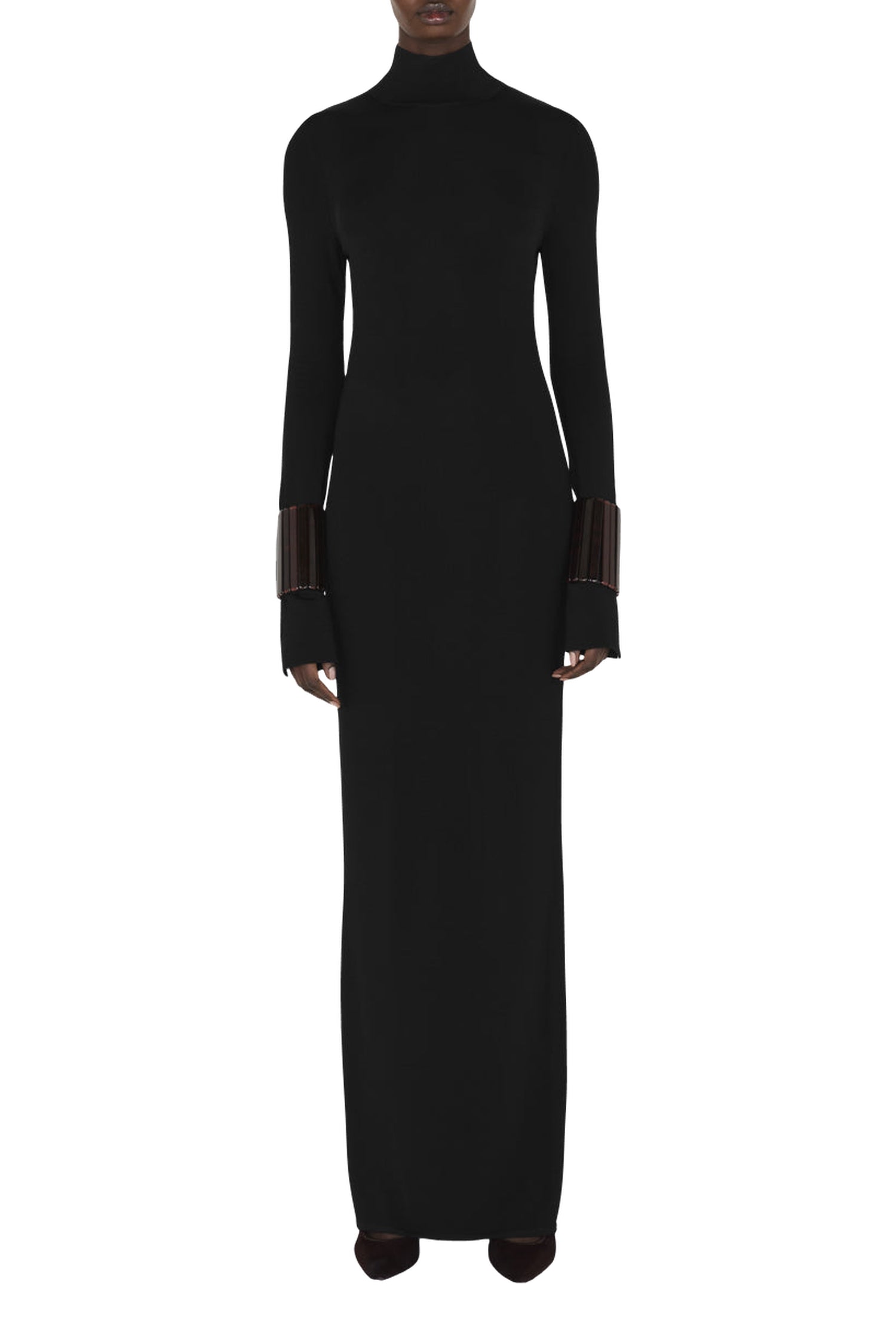 Robe Iris à col monant - Black