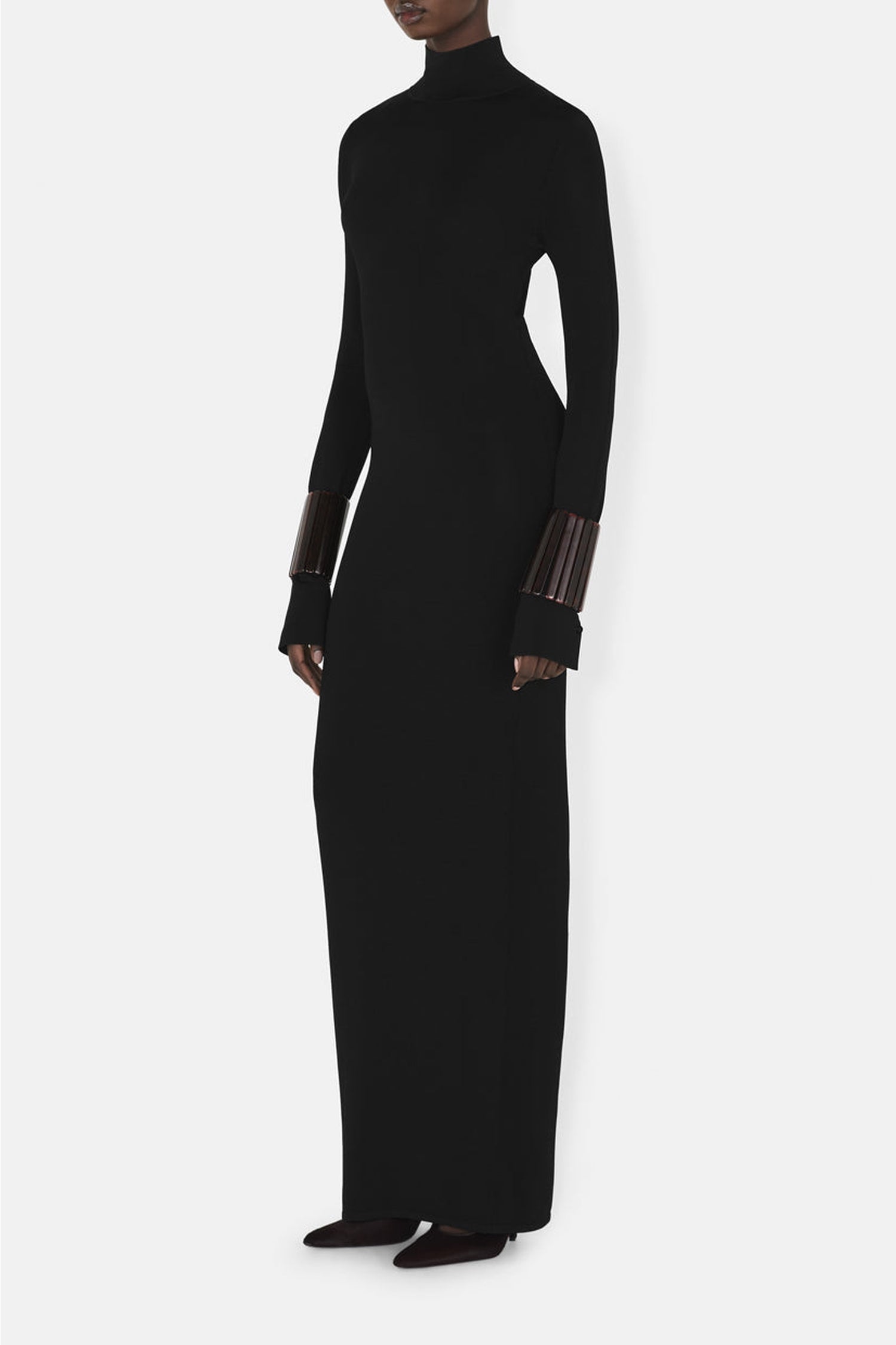 Robe Iris à col monant - Black