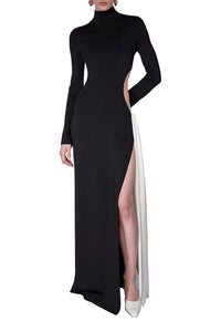 Robe Cindy torsadée - Black & White